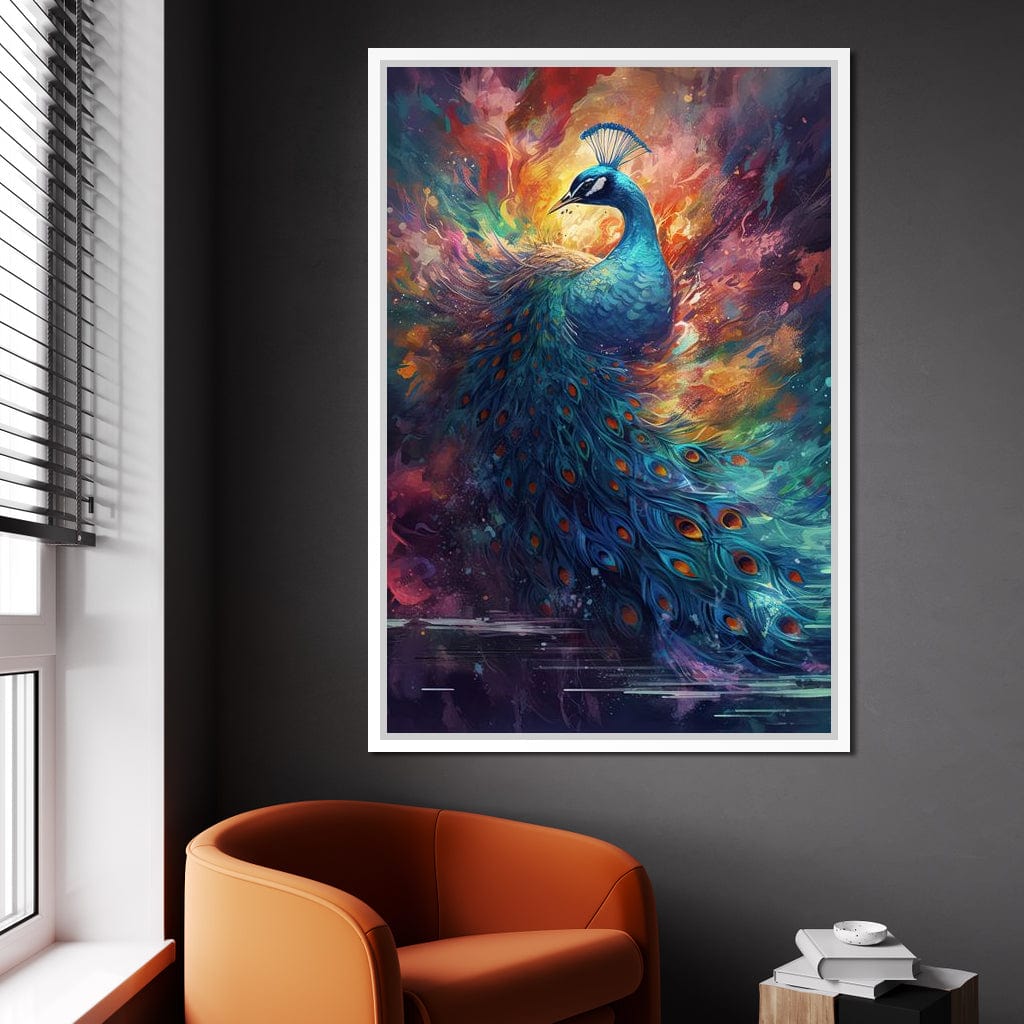 Sacred Peacock Canvas Wall Art