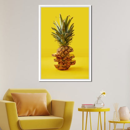 Sliced Pineapple Canvas Wall Art
