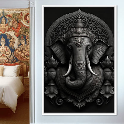 Ganesha's Might Canvas Wall Art