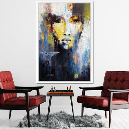 Martini Portrait Canvas Wall Art