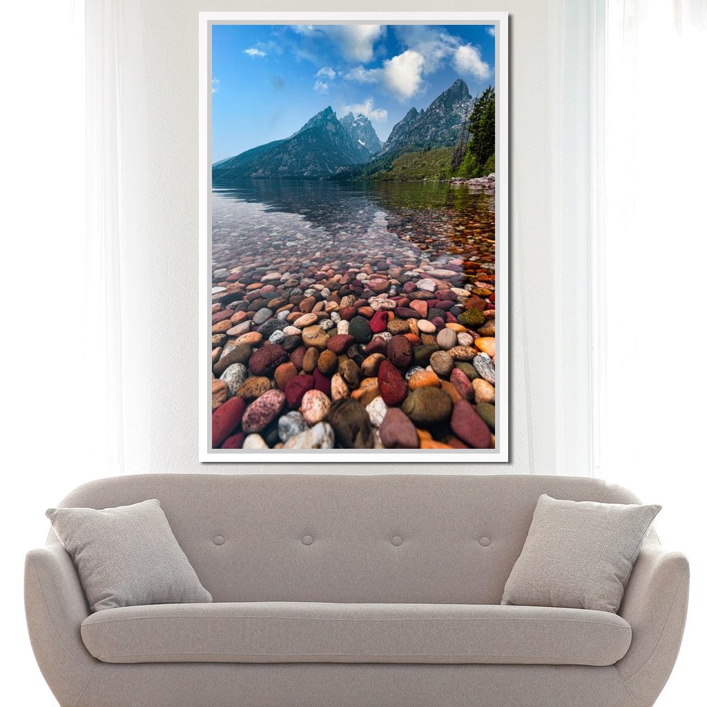 Colored Pebbles Canvas Wall Art