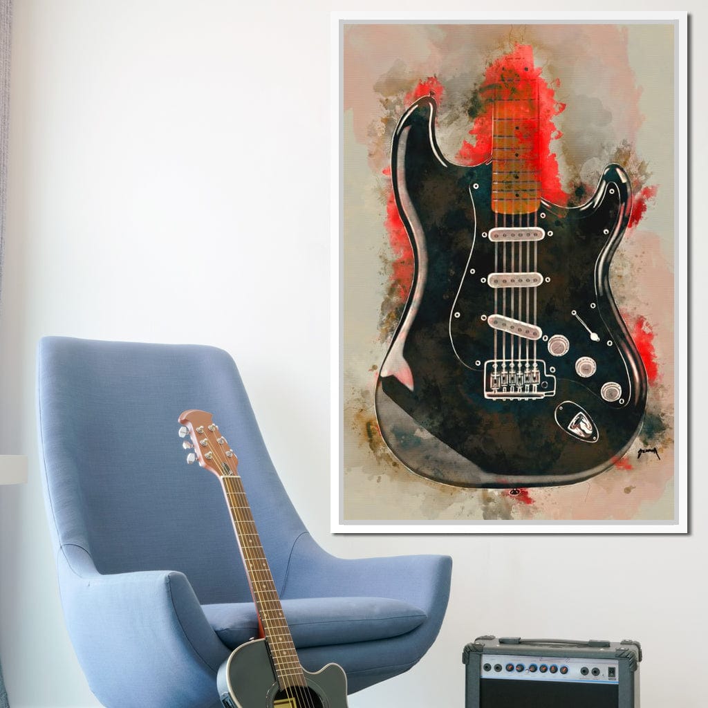 David Gilmour's Guitar Canvas Wall Art