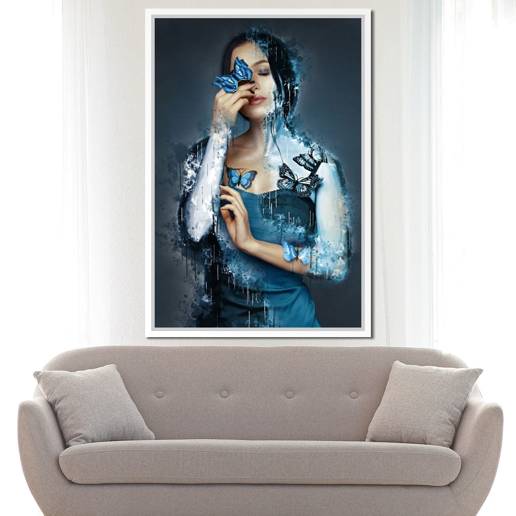Butterfly Angel Canvas Wall Art