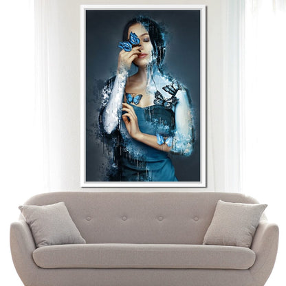 Butterfly Angel Canvas Wall Art