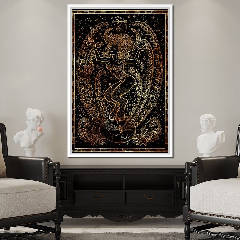 Zodiac sign Taurus Canvas Wall Art