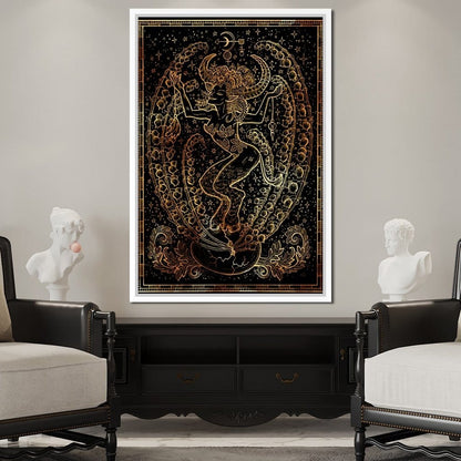 Zodiac sign Taurus Canvas Wall Art