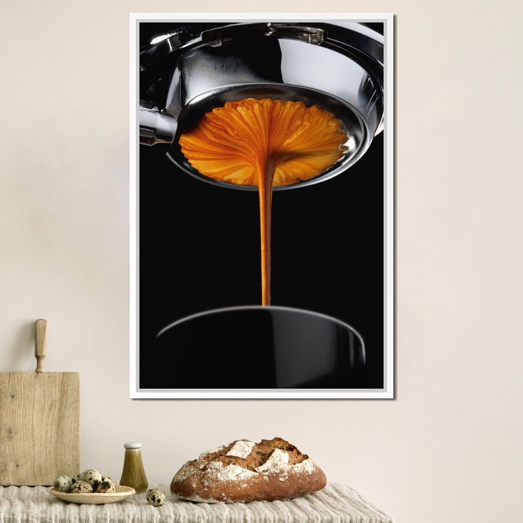 Espresso Stream Canvas Wall Art