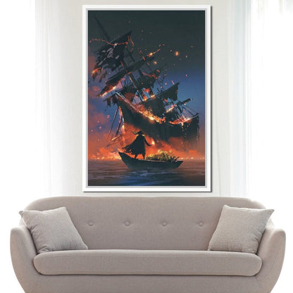 Stealing The Treasure Canvas Wall Art