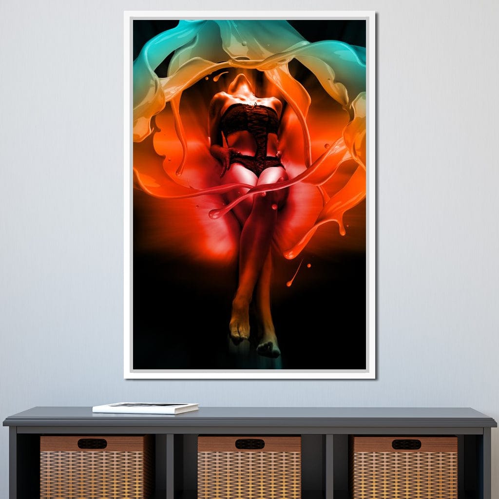Color of Seduction Canvas Wall Art