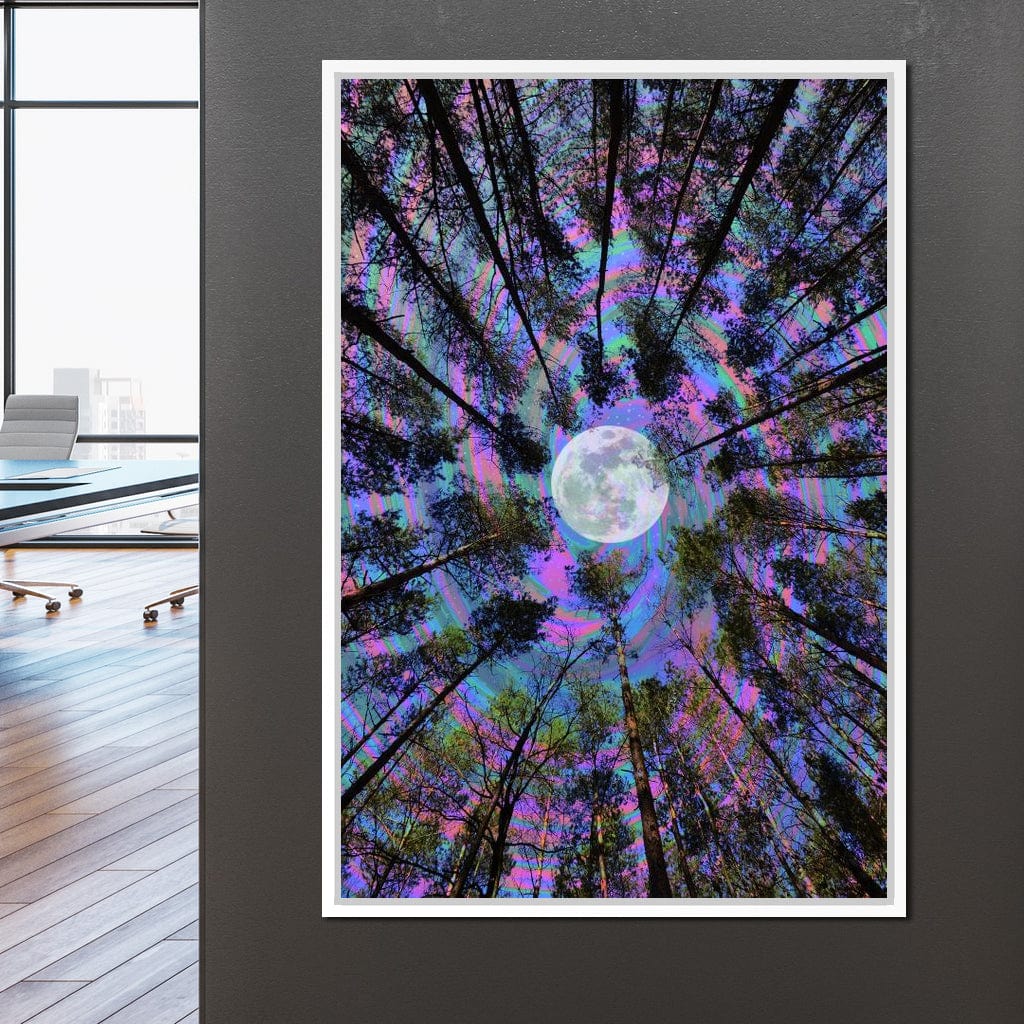 Moon Swirl Canvas Wall Art