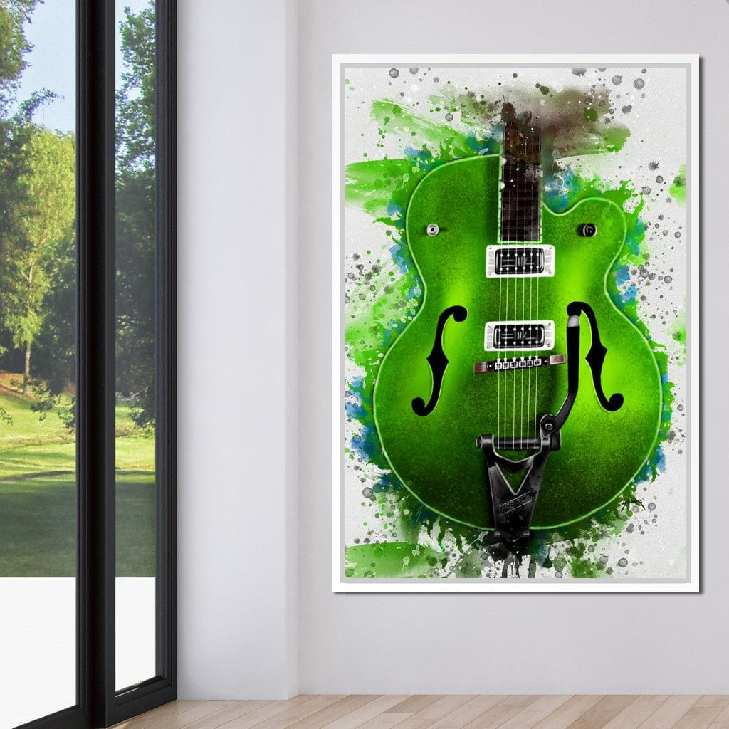 Brian Setzer's Guitar Canvas Wall Art