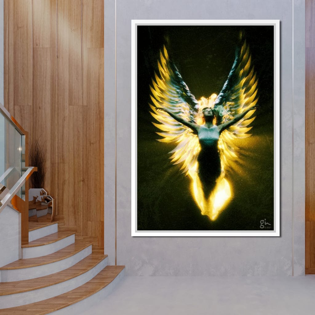 Angel Wings in Awe - G'n Art Canvas Wall Art
