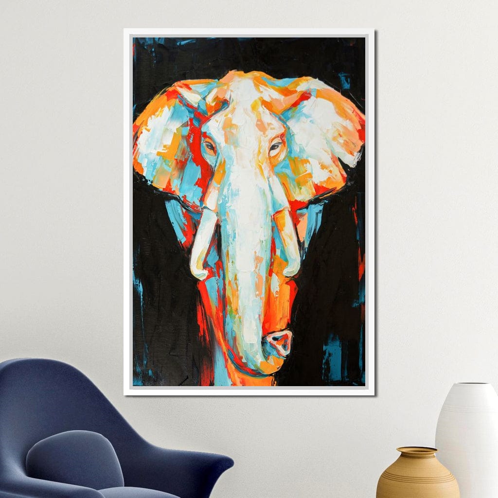 Elephant v2 Canvas Wall Art