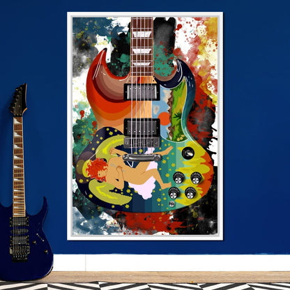 Eric Clapton's Solid Guitar Canvas Wall Art