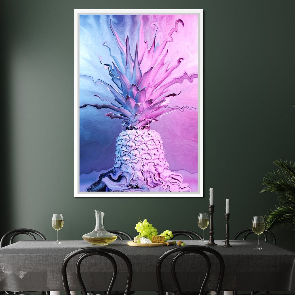 Psychedelic Pineapple Canvas Wall Art