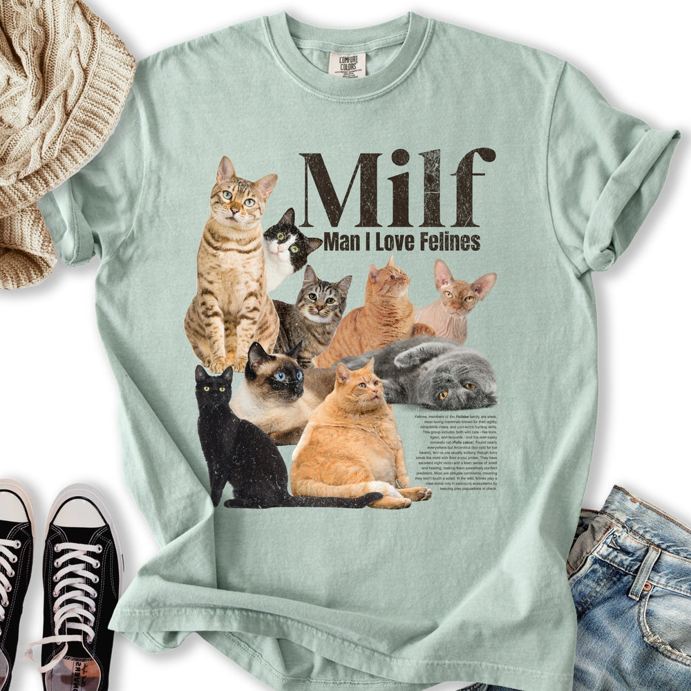 Vintage Cat Milf Relaxed Tee