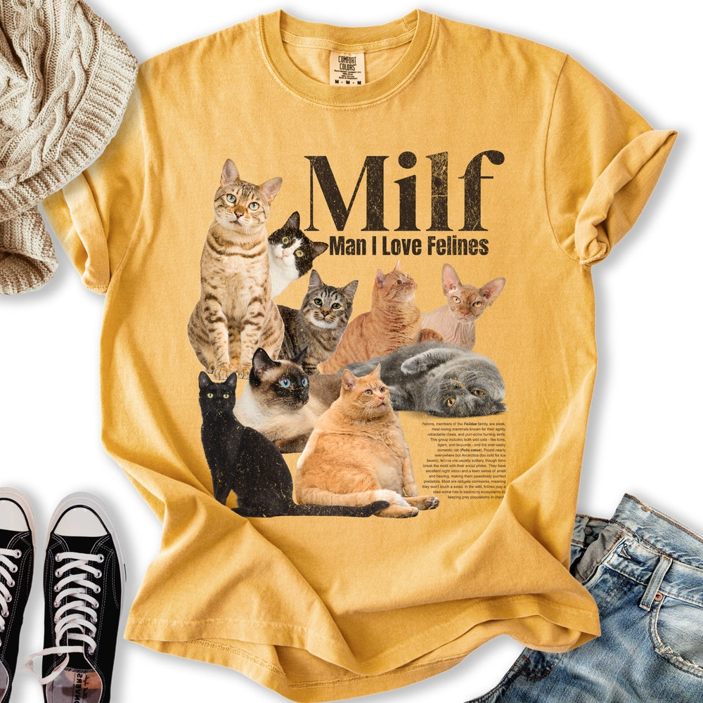 Vintage Cat Milf Relaxed Tee