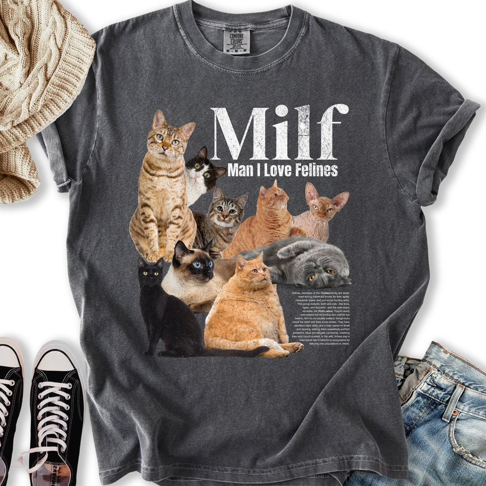 Vintage Cat Milf Relaxed Tee