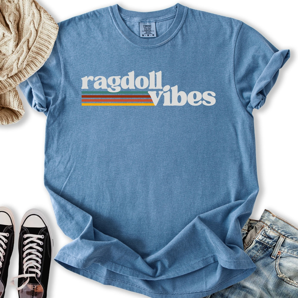Retro Ragdoll Vibes Relaxed Tee