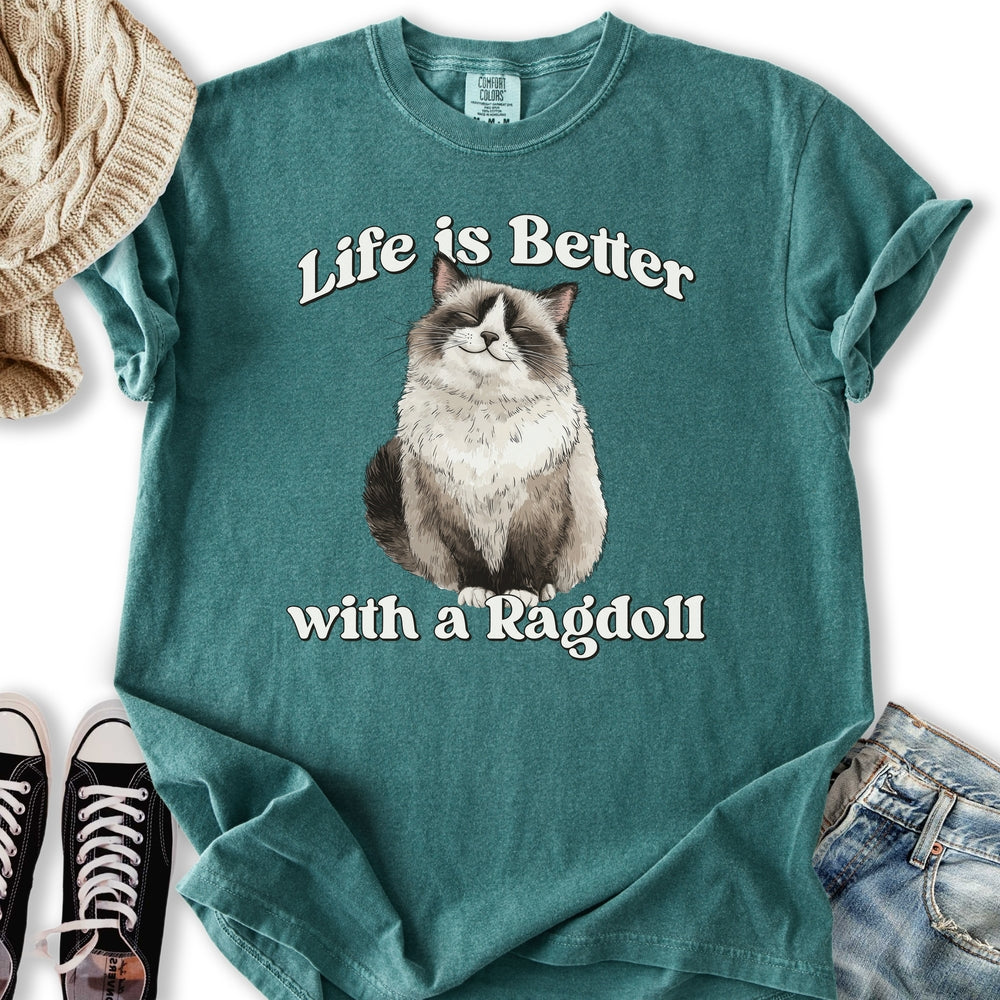 Life is Better Ragdoll Relaxed Tee
