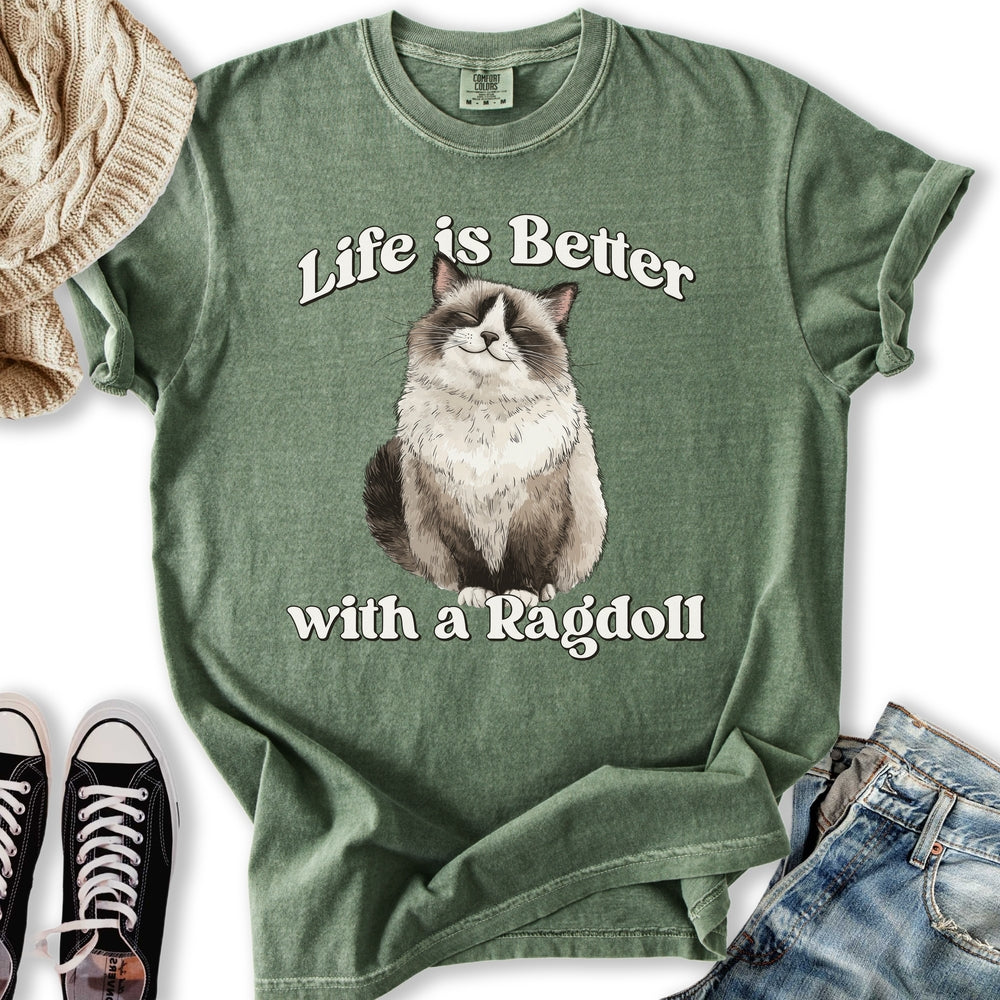 Life is Better Ragdoll Relaxed Tee