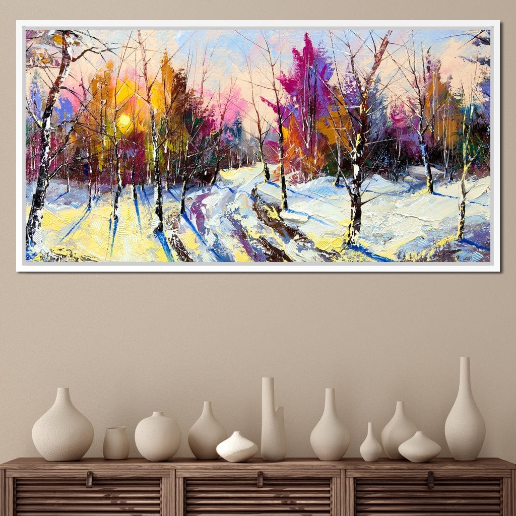 Winter Wood Canvas Wall Art