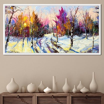 Winter Wood Canvas Wall Art