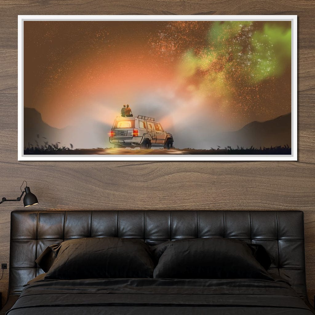 Admiring the Milky Way Canvas Wall Art