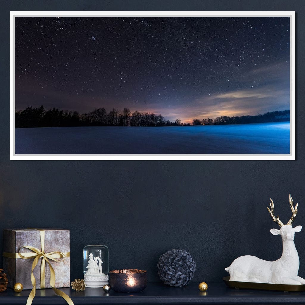 Carpathian Mountains at Night Canvas Wall Art