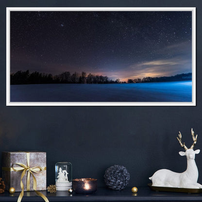 Carpathian Mountains at Night Canvas Wall Art
