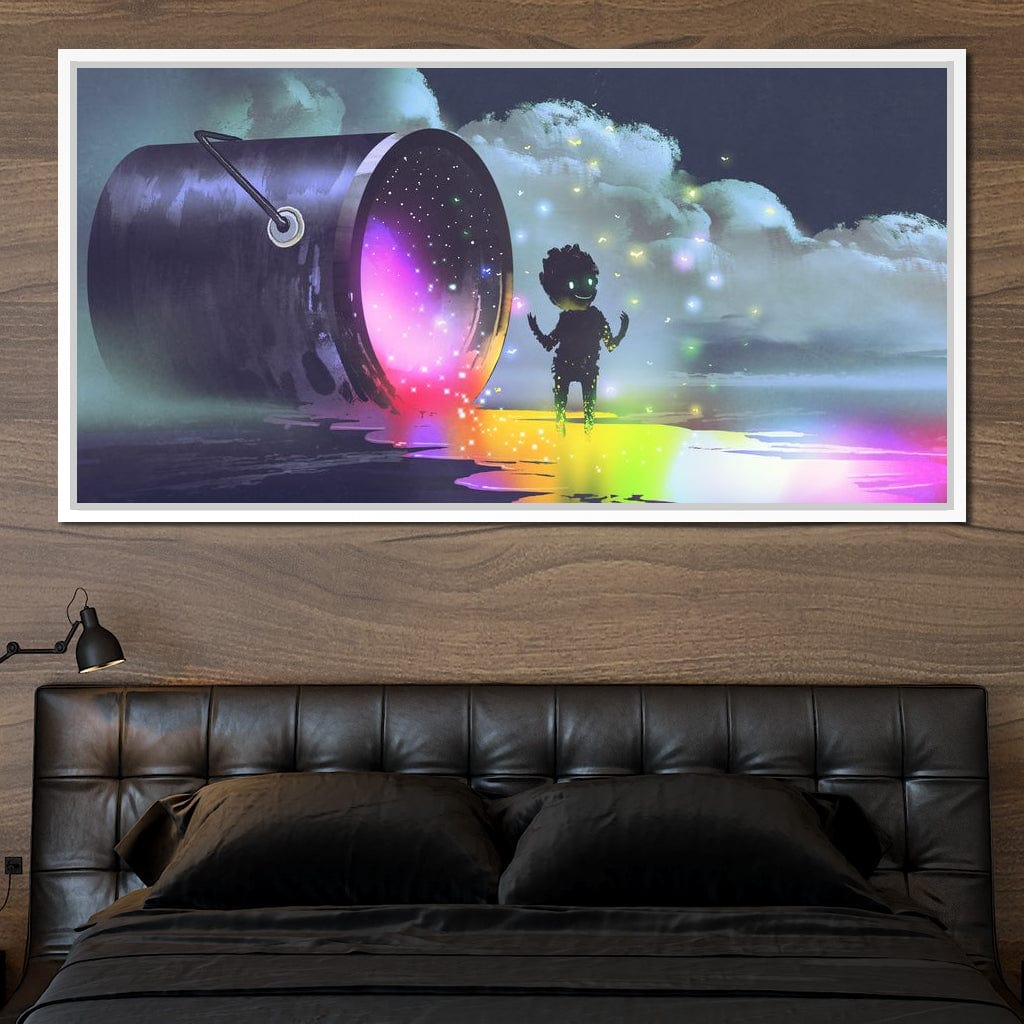 Puddle of Ink Canvas Wall Art