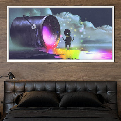 Puddle of Ink Canvas Wall Art