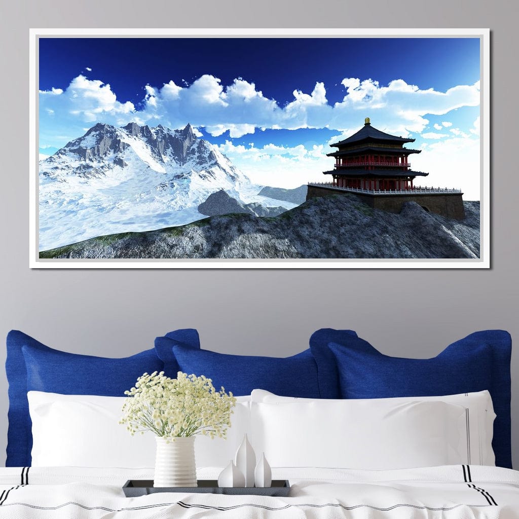 Sun Temple Canvas Wall Art