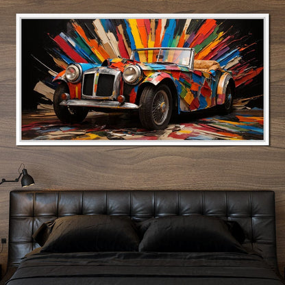 MG Roadster Canvas Wall Art