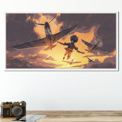 The Boy Flying Canvas Wall Art