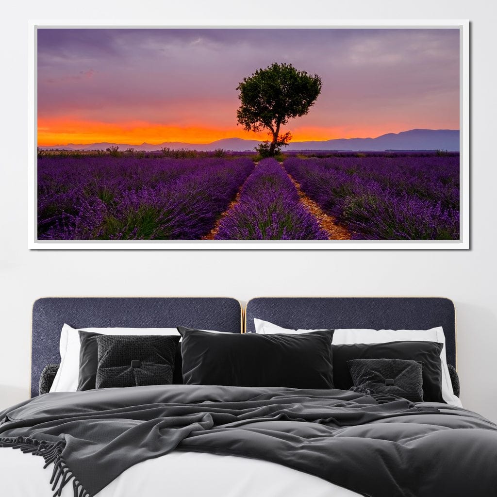 Provence Sunset Canvas Wall Art
