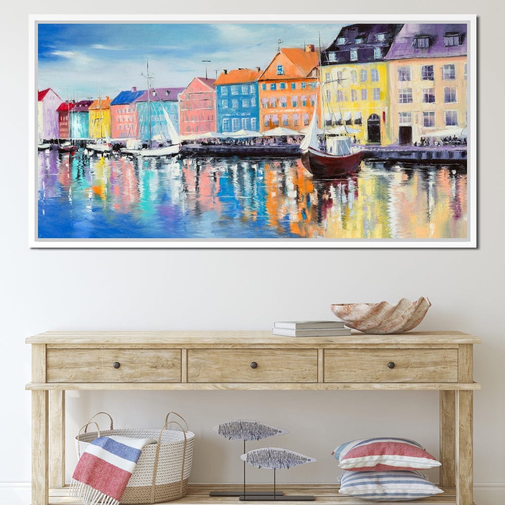 Copenhagen Port Canvas Wall Art
