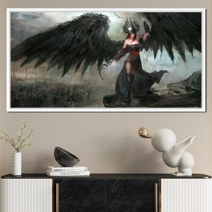 Dark Crow General Canvas Wall Art
