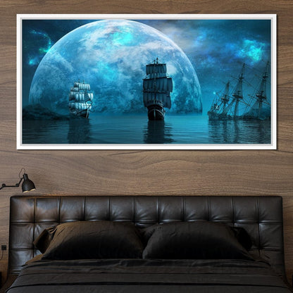 Sailing World Canvas Wall Art