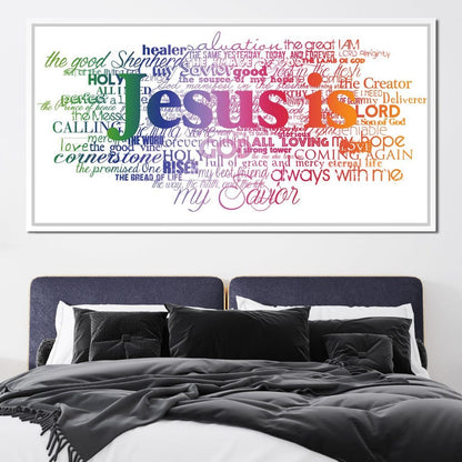 Jesus Is Canvas Wall Art