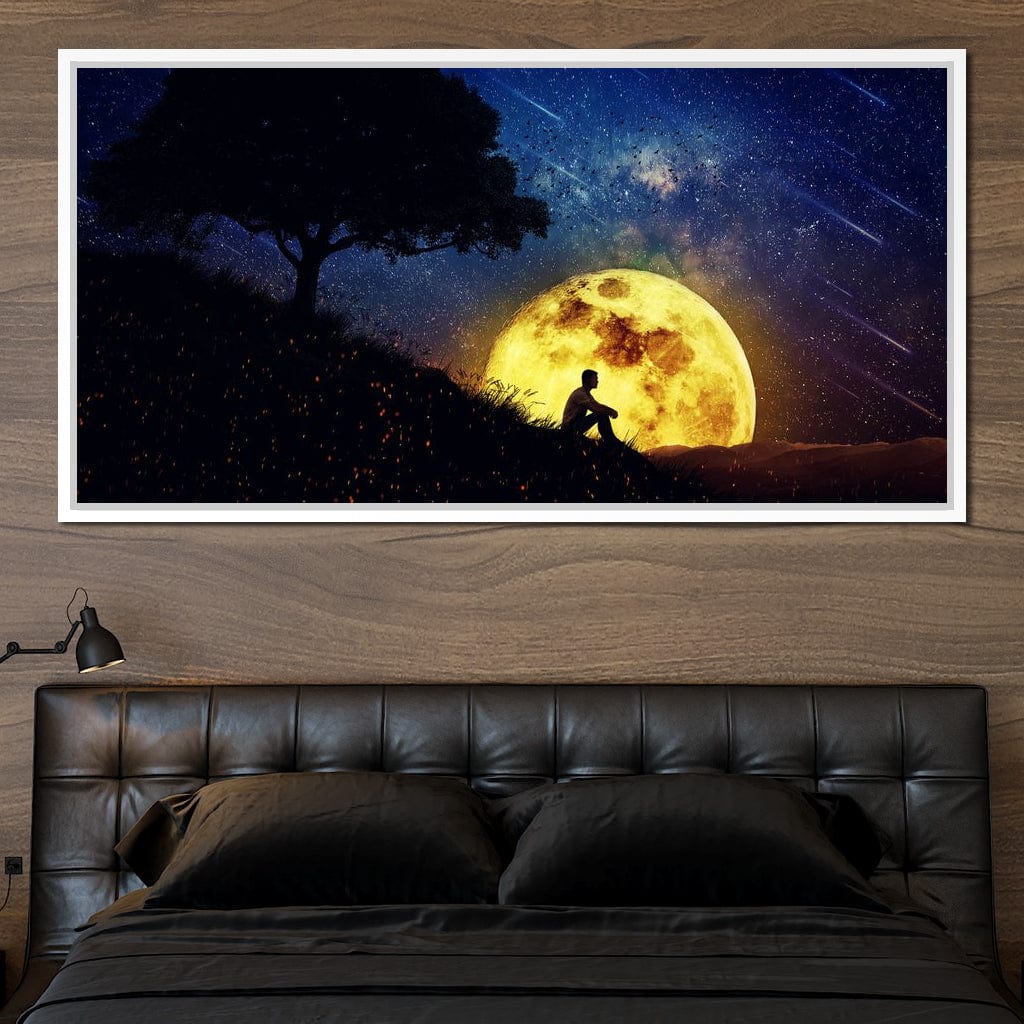Otherworldly Night Scene Canvas Wall Art