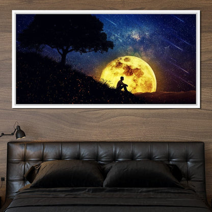 Otherworldly Night Scene Canvas Wall Art