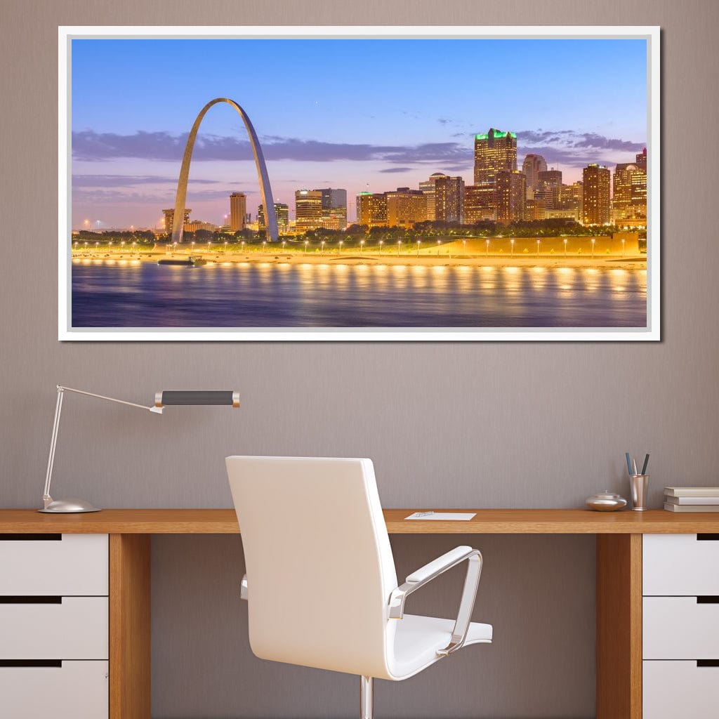 St Louis Skyline Canvas Wall Art