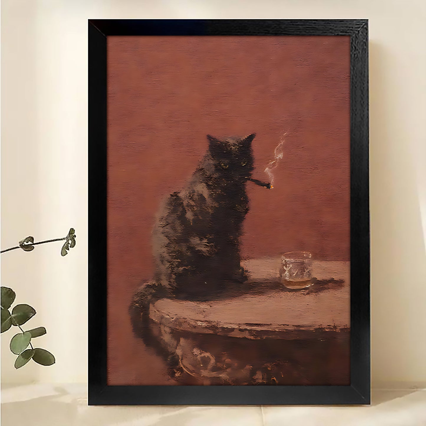 W127 Natural Wood Canvas – Abstract Art | Perfect for Living Room & Office