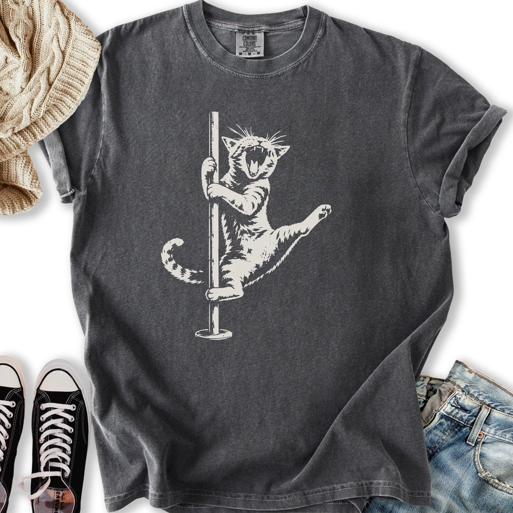 Cat Pole Dancer Relaxed Tee