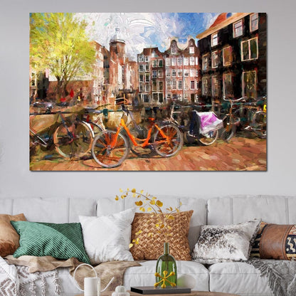 Amsterdam City Canvas Wall Art