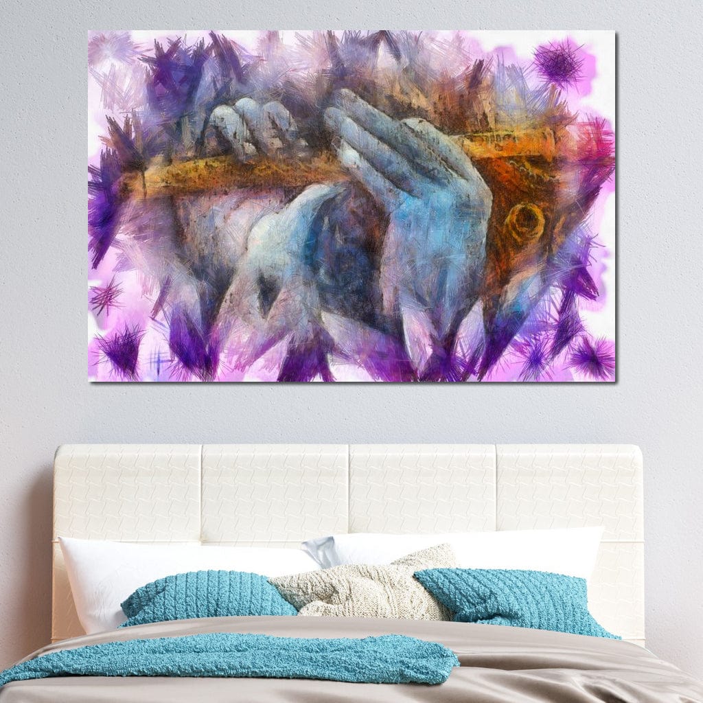 Krishna Playing the Flute Canvas Wall Art