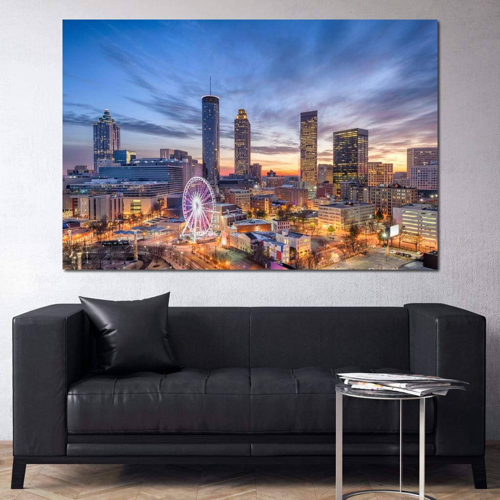 Atlanta Skyline Canvas Wall Art