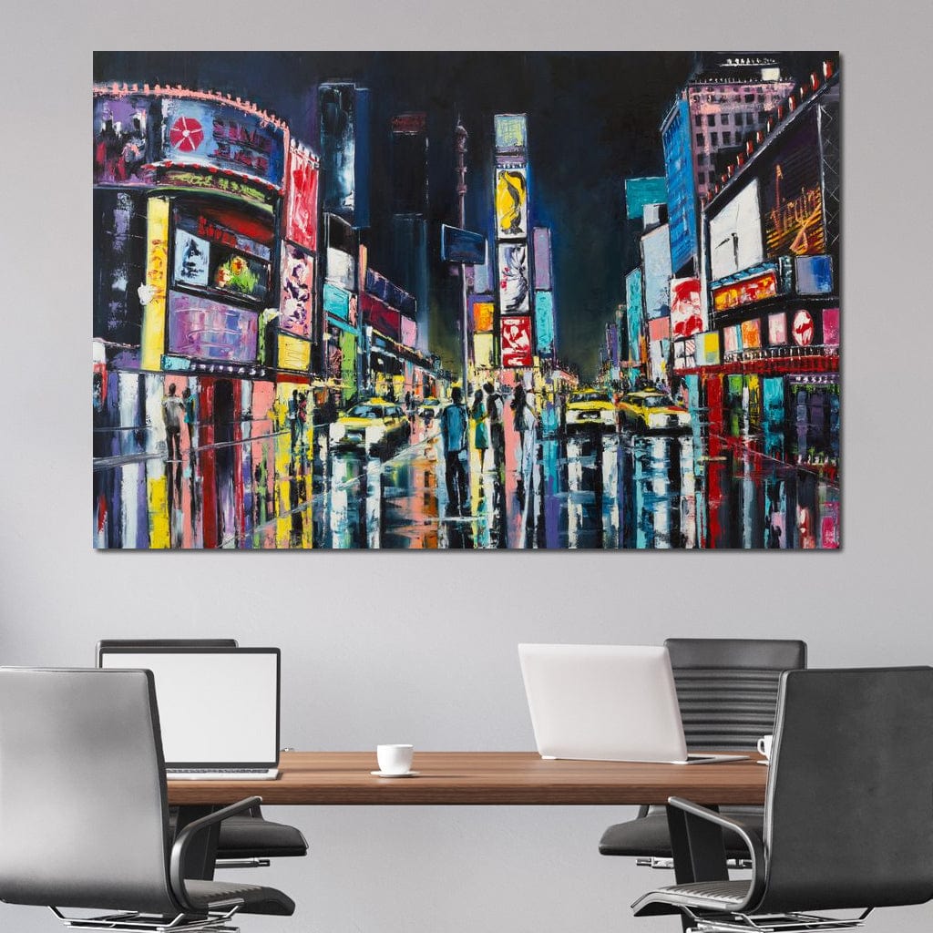 Busy Avenue Canvas Wall Art