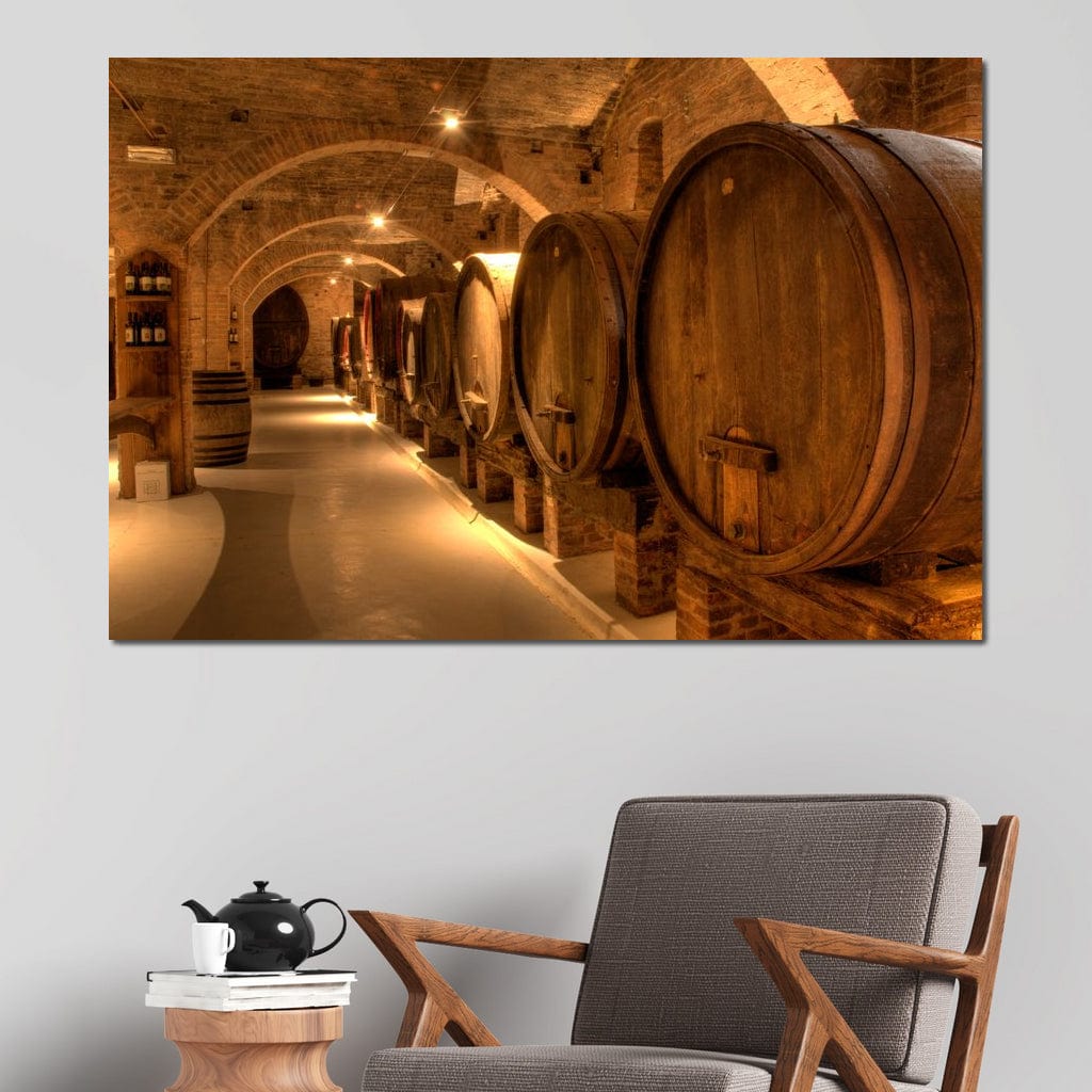 Wine Cellar in the Abbey Canvas Wall Art